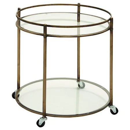 Metal/Glass Bar Cart